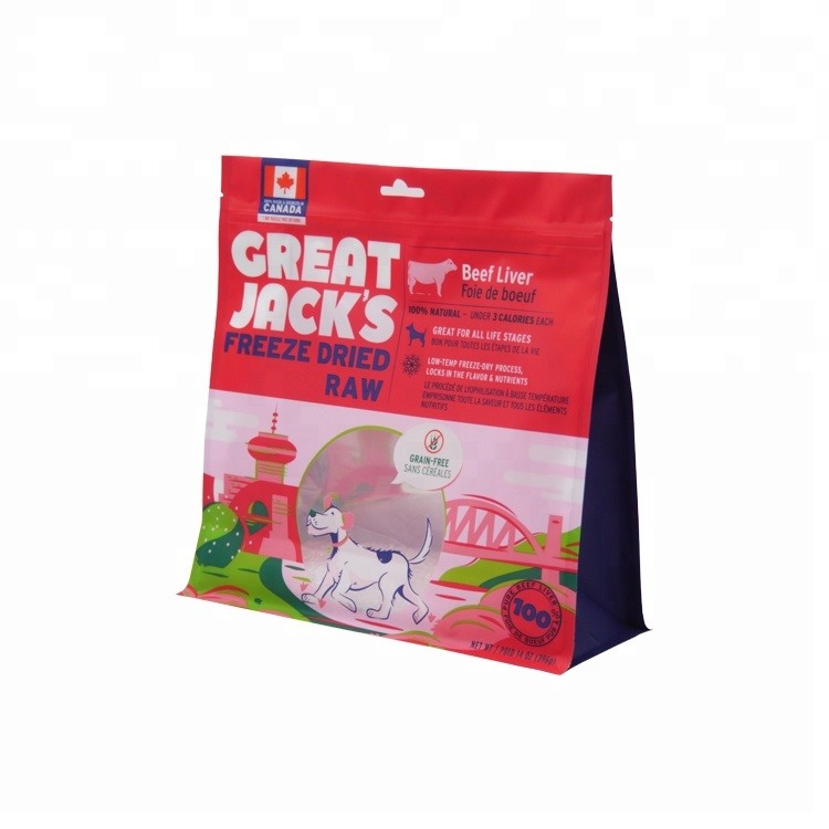 Small Flat Bottom Packaging Pouch for Pet Food